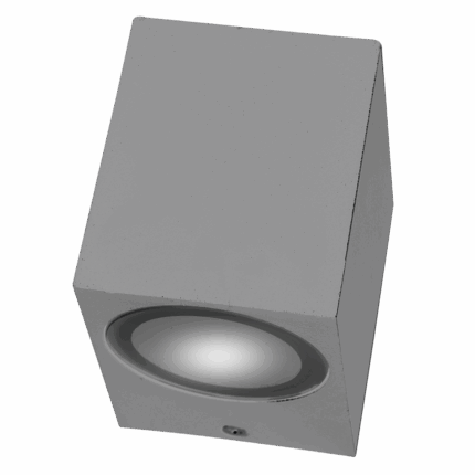 Undireccional Recto Gris para dicroica GU10 50w