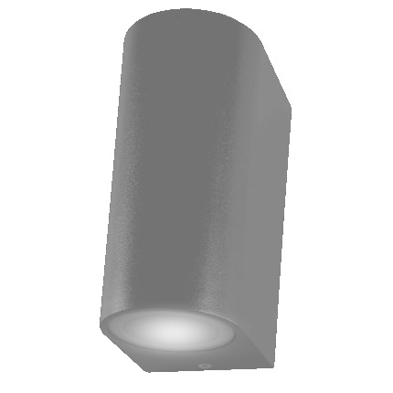Bidireccional Curvo Gris para dicroica GU10 50w