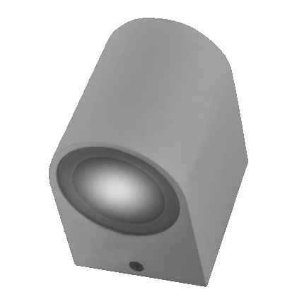 Undireccional Curvo Gris para dicroica GU10 50w
